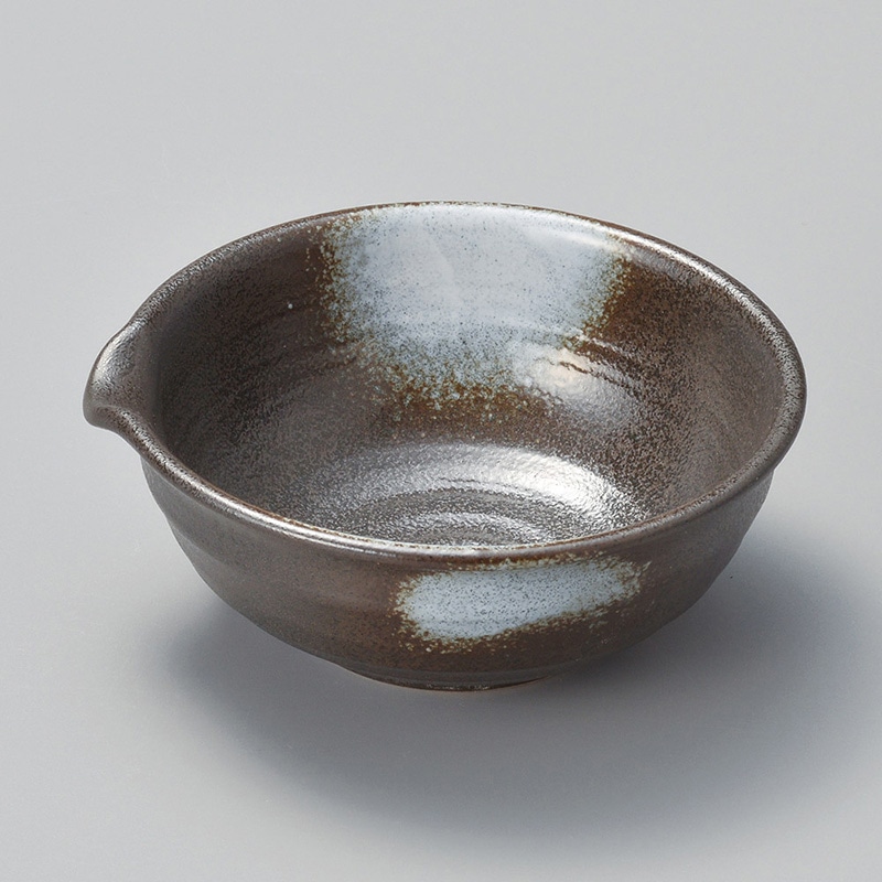 山万 04503-550 白吹黒水晶6.0片口鉢  1個（ご注文単位1個）【直送品】