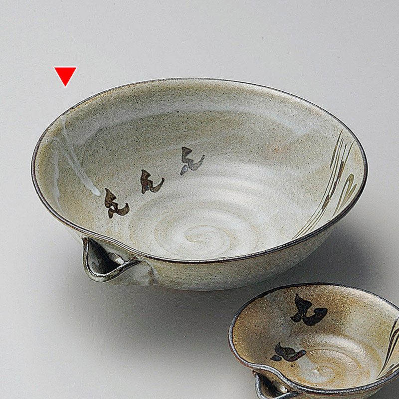 山万 04727-100 唐津波千鳥片口刺身鉢  1個（ご注文単位1個）【直送品】