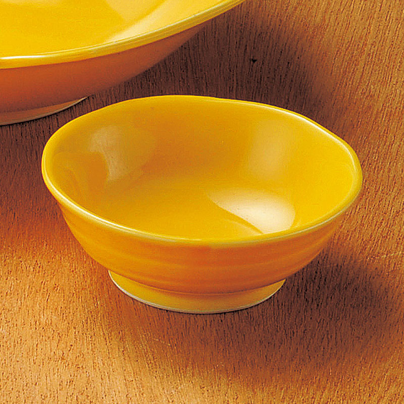 山万 04722-140 黄釉千代久  1個（ご注文単位1個）【直送品】