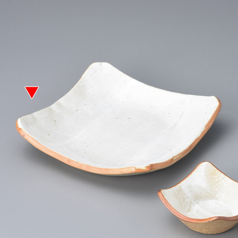 山万 04827-580 白油滴刷毛正角6寸鉢  1個（ご注文単位1個）【直送品】