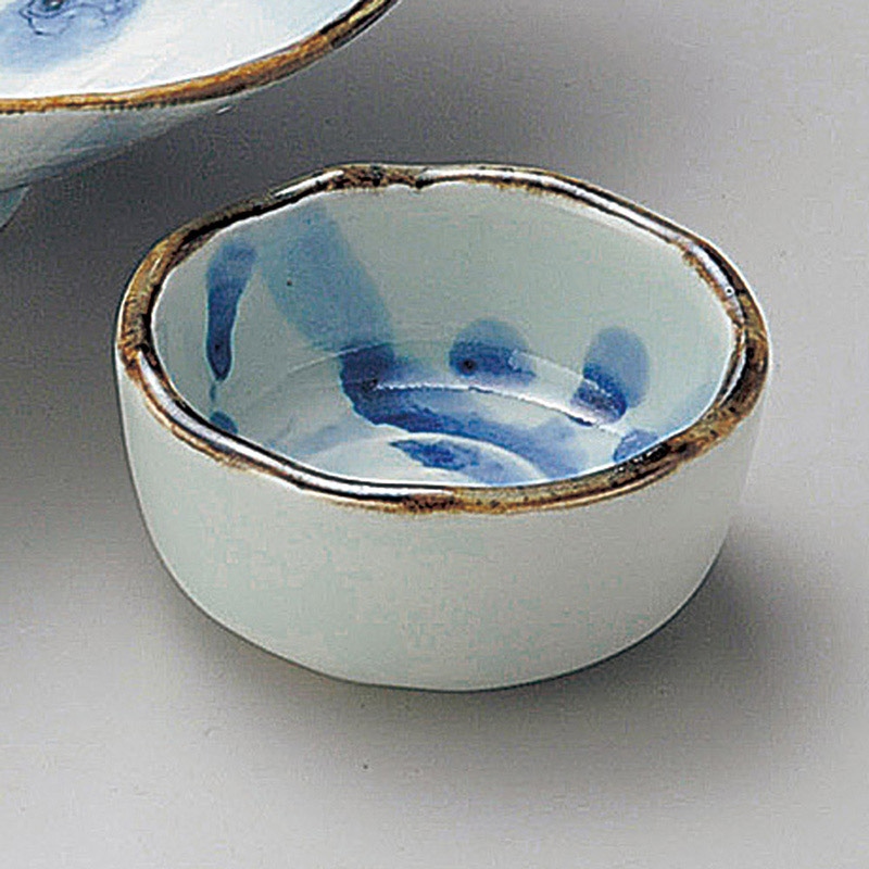 山万 04824-290 半月呉須ちらし丸千代久  1個（ご注文単位1個）【直送品】