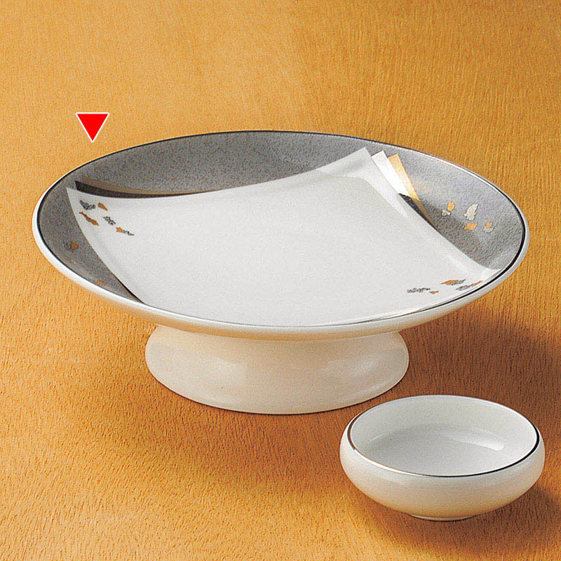 山万 04809-200 NB金銀ちらし高台向付  1個（ご注文単位1個）【直送品】