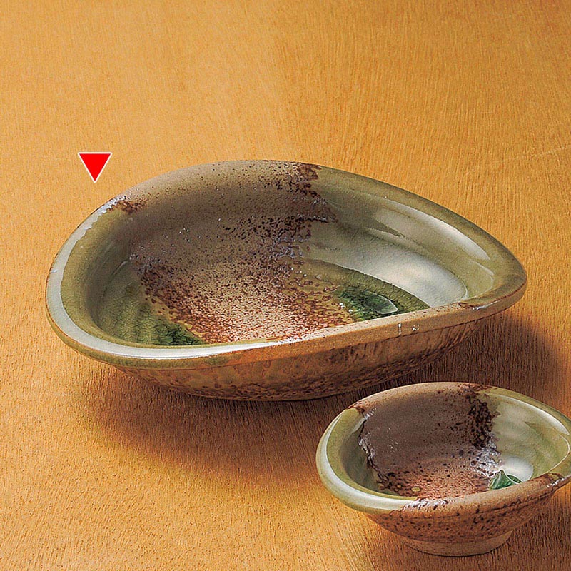 山万 04939-200 織部たわみ鉢  1個（ご注文単位1個）【直送品】