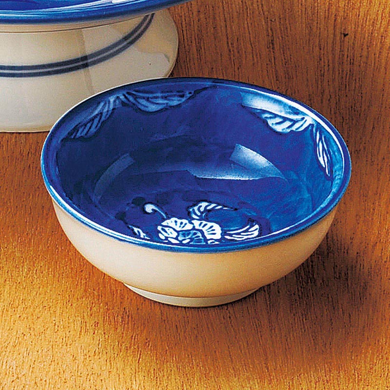 山万 04910-730 古染濃唐草千代口(有田焼)  1個（ご注文単位1個）【直送品】