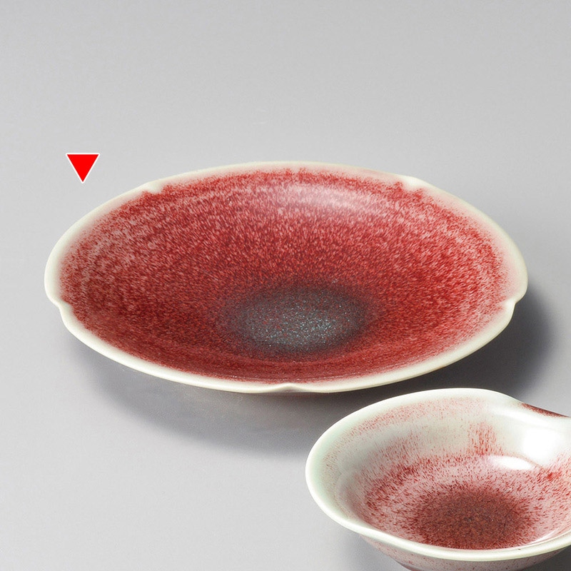 山万 04925-230 辰砂たわみ刺身皿  1個（ご注文単位1個）【直送品】