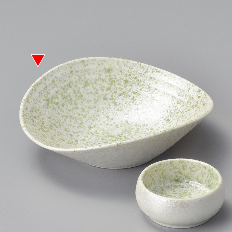 山万 04931-130 ヒワしぶきラスターたわみ型向付 1個（ご注文単位1個）【直送品】