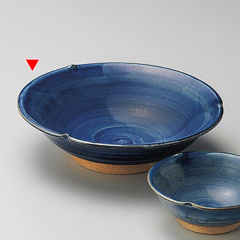 山万 05119-170 藍染刺身鉢  1個（ご注文単位1個）【直送品】