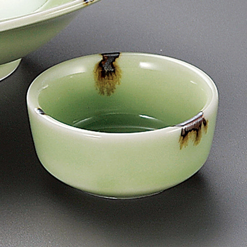 山万 05128-130 ヒワ釉錆流し丸千代久  1個（ご注文単位1個）【直送品】