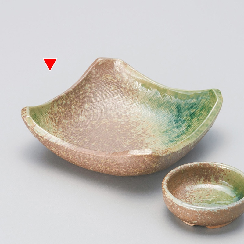 山万 05325-550 南変織部正角6.5鉢  1個（ご注文単位1個）【直送品】