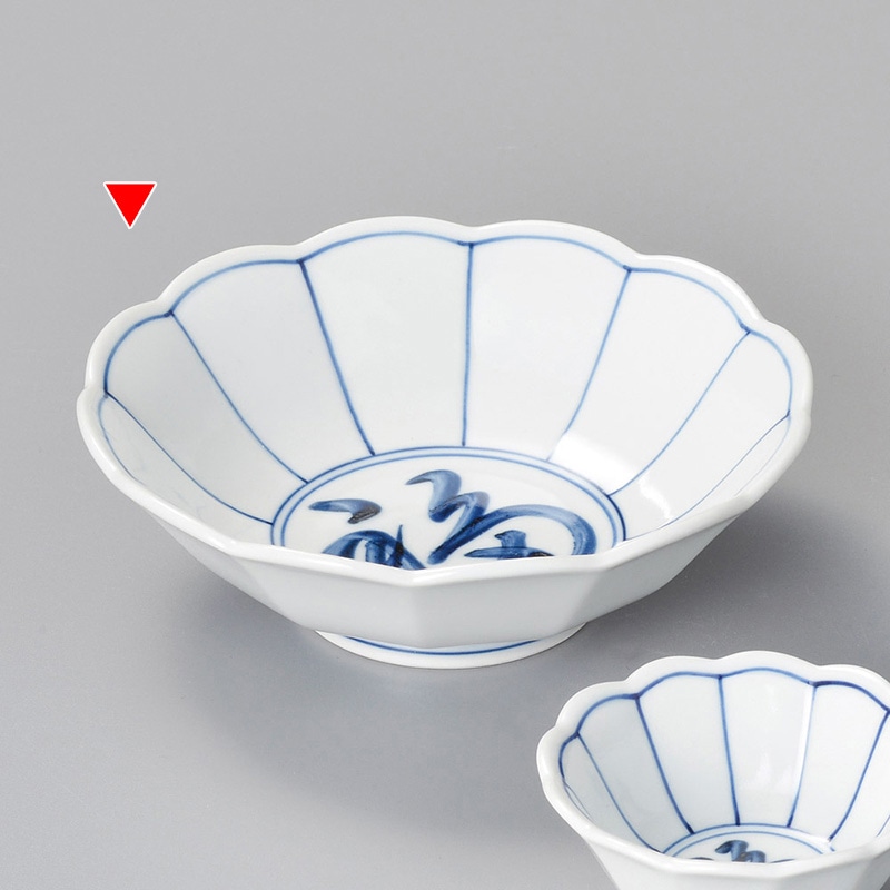 山万 05223-140 菊割福刺身鉢  1個（ご注文単位1個）【直送品】