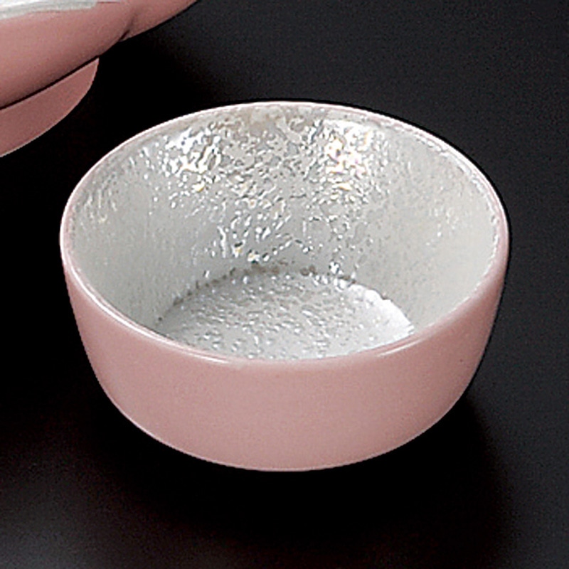 山万 05306-140 ピンク釉ラスター丸千代口  1個（ご注文単位1個）【直送品】