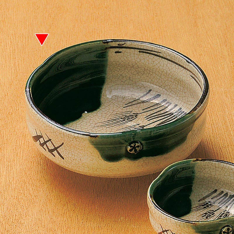 山万 05303-580 両織部麦紋刺身鉢  1個（ご注文単位1個）【直送品】