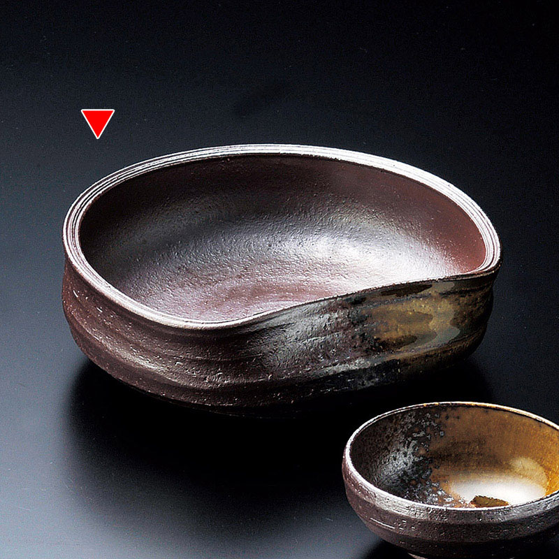 山万 05323-310 備前刺身鉢  1個（ご注文単位1個）【直送品】