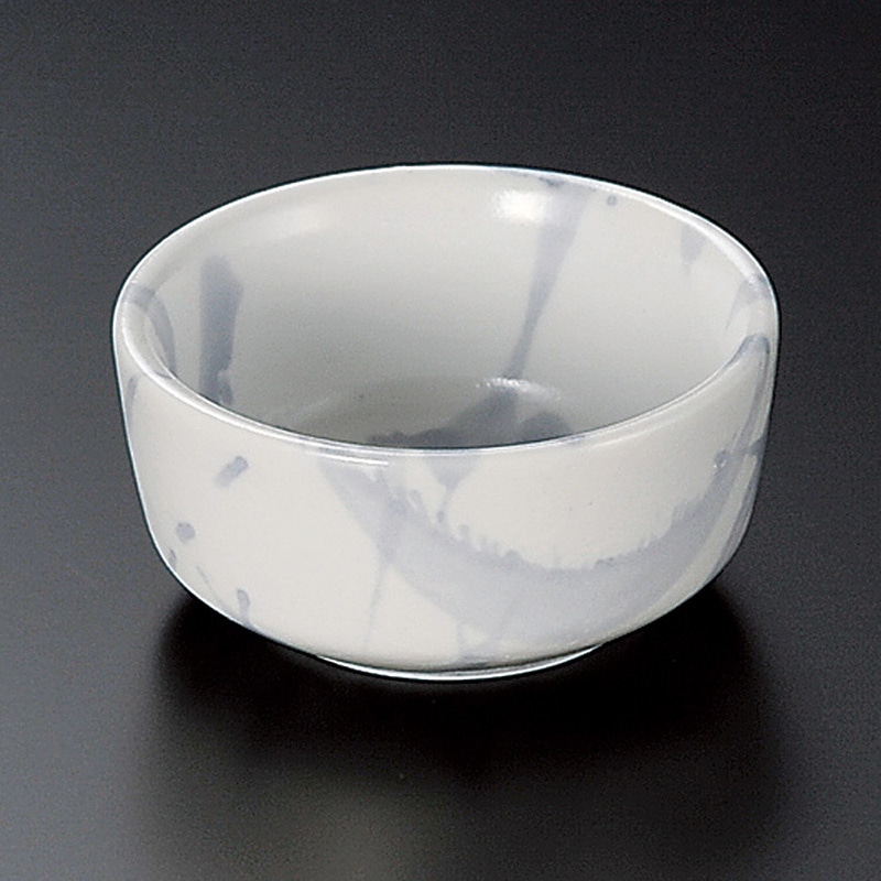 山万 05410-130 白マット呉須散らし丸千代久  1個（ご注文単位1個）【直送品】