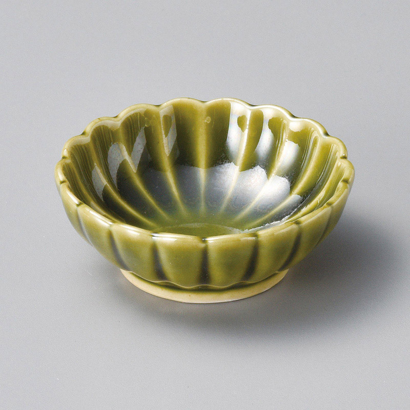 山万 05523-570 織部菊型珍味  1個（ご注文単位1個）【直送品】