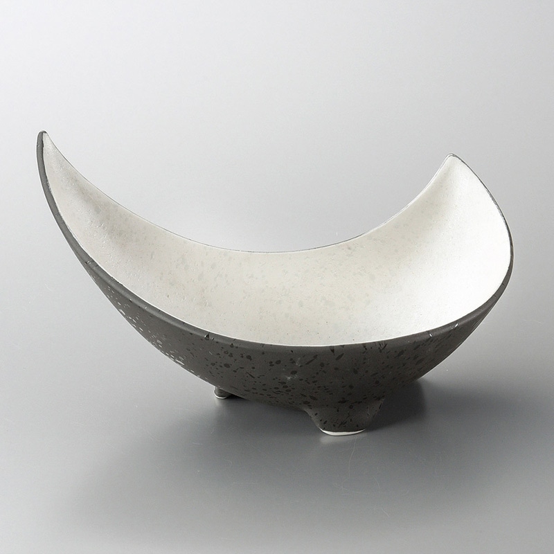 山万 05706-130 雲母銀三日月鉢  1個（ご注文単位1個）【直送品】