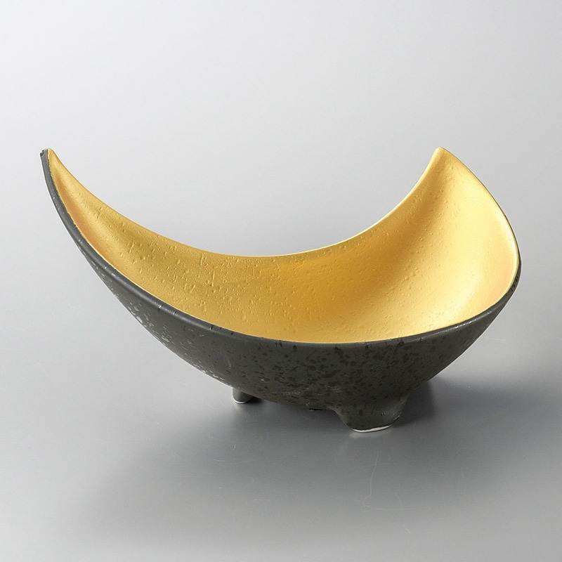 山万 05705-130 雲母金三日月鉢  1個（ご注文単位1個）【直送品】