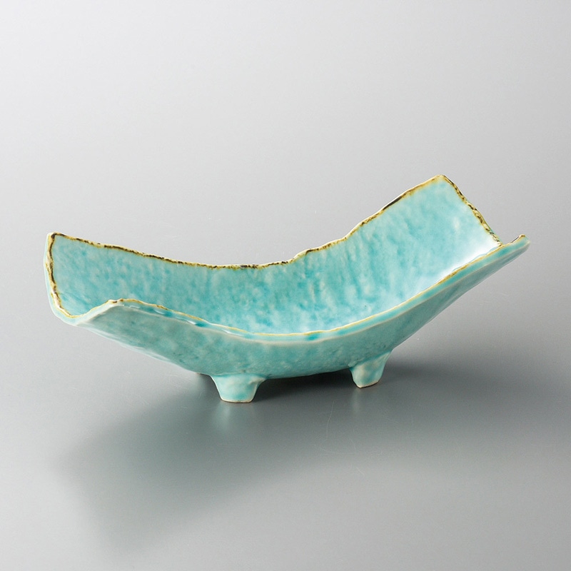 山万 05719-130 渕錆マリンブルー両上り向付 1個(ご注文単位1個)【直送品】