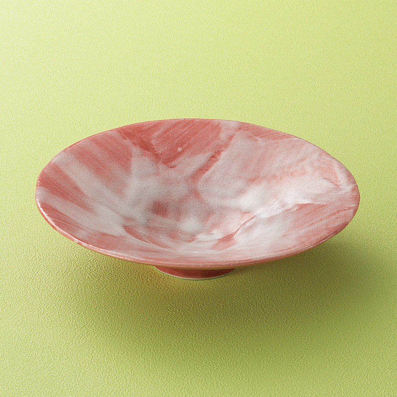 山万 05820-030 赤彩花19cm平鉢  1個（ご注文単位1個）【直送品】