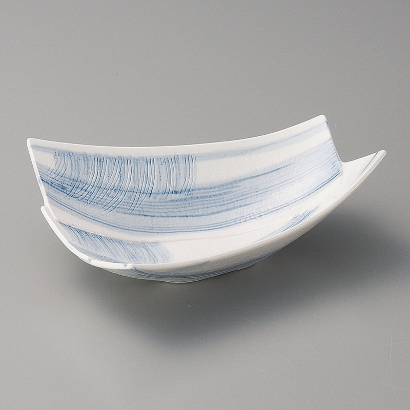 山万 06017-190 青呉須三角向付 1個(ご注文単位1個)【直送品】