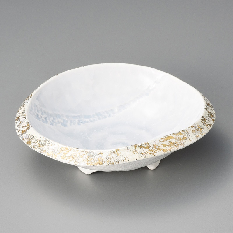 山万 06004-550 ラスター金タタキ向付 1個(ご注文単位1個)【直送品】