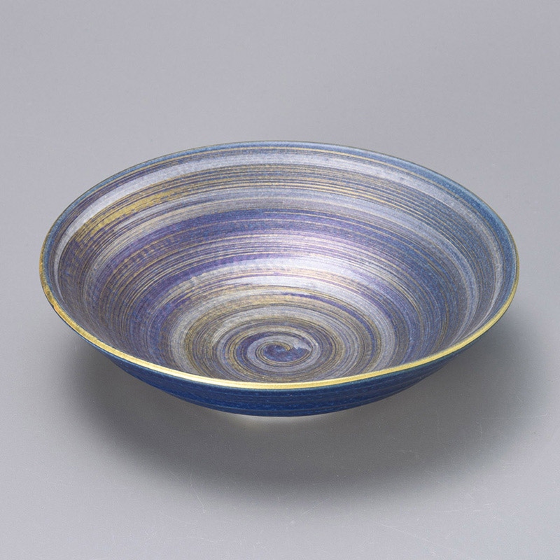 山万 06416-450 青釉紫金彩5.5寸鉢  1個（ご注文単位1個）【直送品】