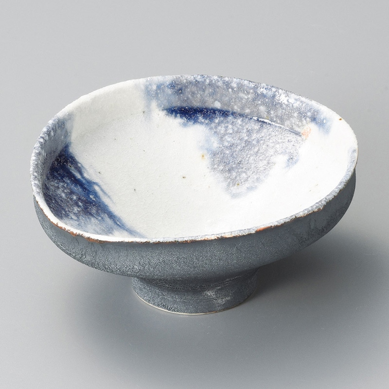 山万 06201-170 内灰釉ナツメ型高台向付 1個(ご注文単位1個)【直送品】