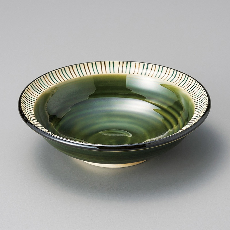 山万 06311-570 織部渕十草5.5鉢  1個（ご注文単位1個）【直送品】