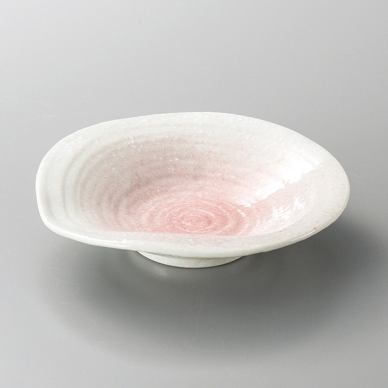 山万 06216-450 桜雪片口刺身鉢  1個（ご注文単位1個）【直送品】