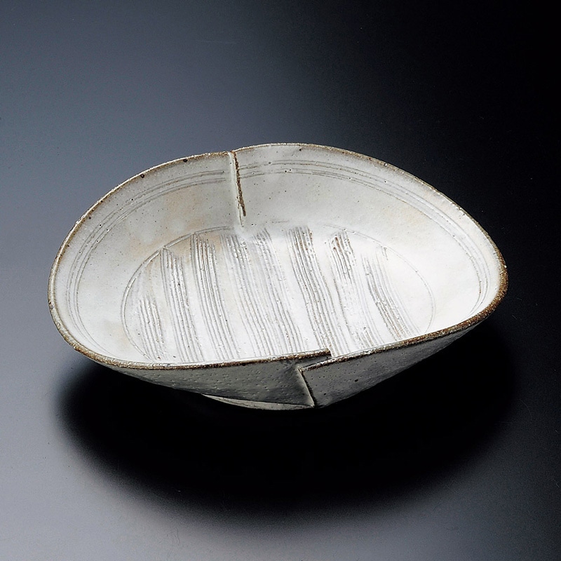 山万 06514-100 粉引トジメ向付  1個（ご注文単位1個）【直送品】