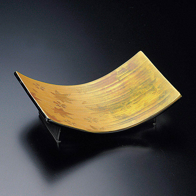 山万 06501-170 金彩筋彫高台皿  1個（ご注文単位1個）【直送品】