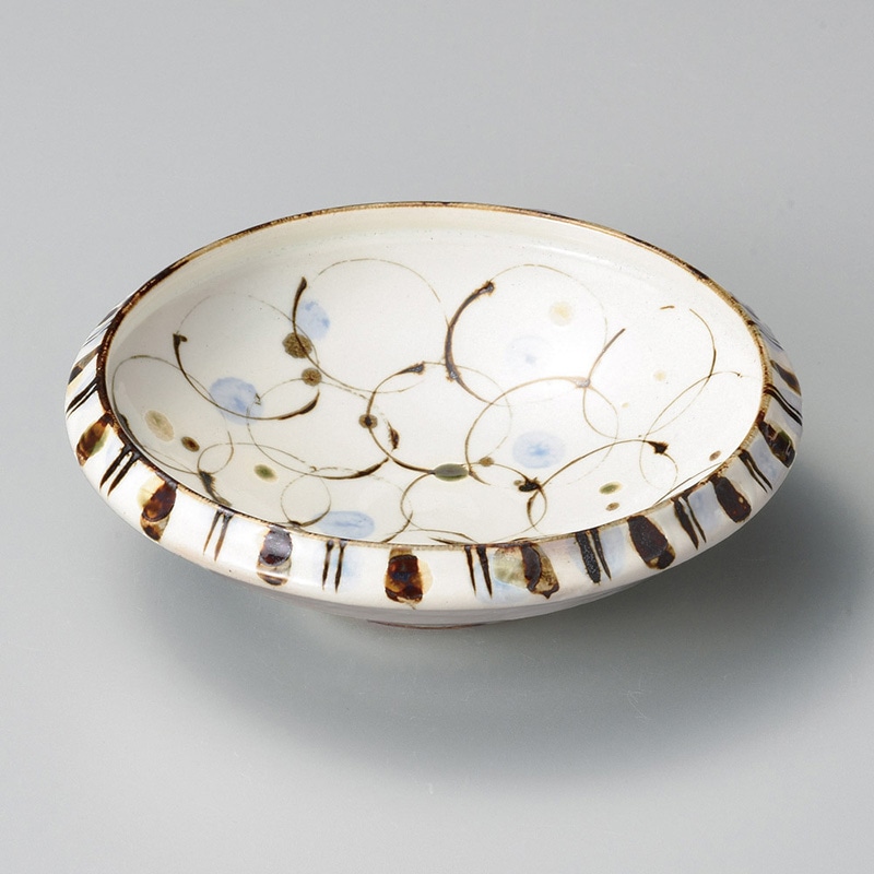 山万 06703-140 粉引ドロップ向付  1個（ご注文単位1個）【直送品】