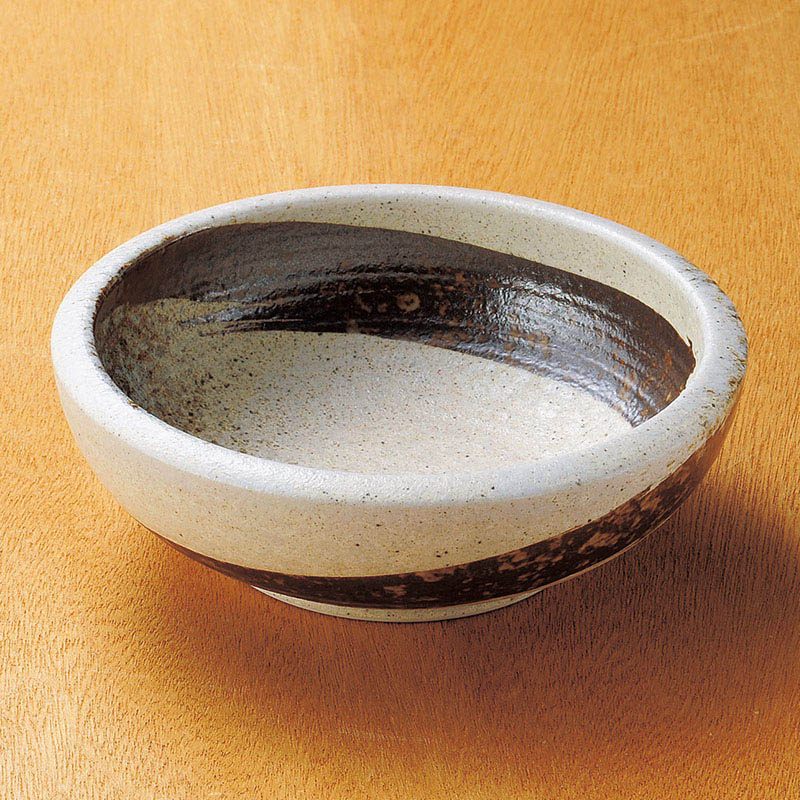 山万 06522-270 志野サビ刷毛括り手5.5鉢  1個（ご注文単位1個）【直送品】