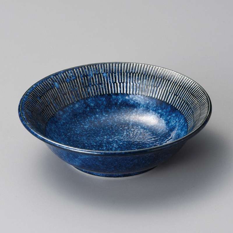 山万 06920-190 窯変紺トチリ17cボウル  1個（ご注文単位1個）【直送品】