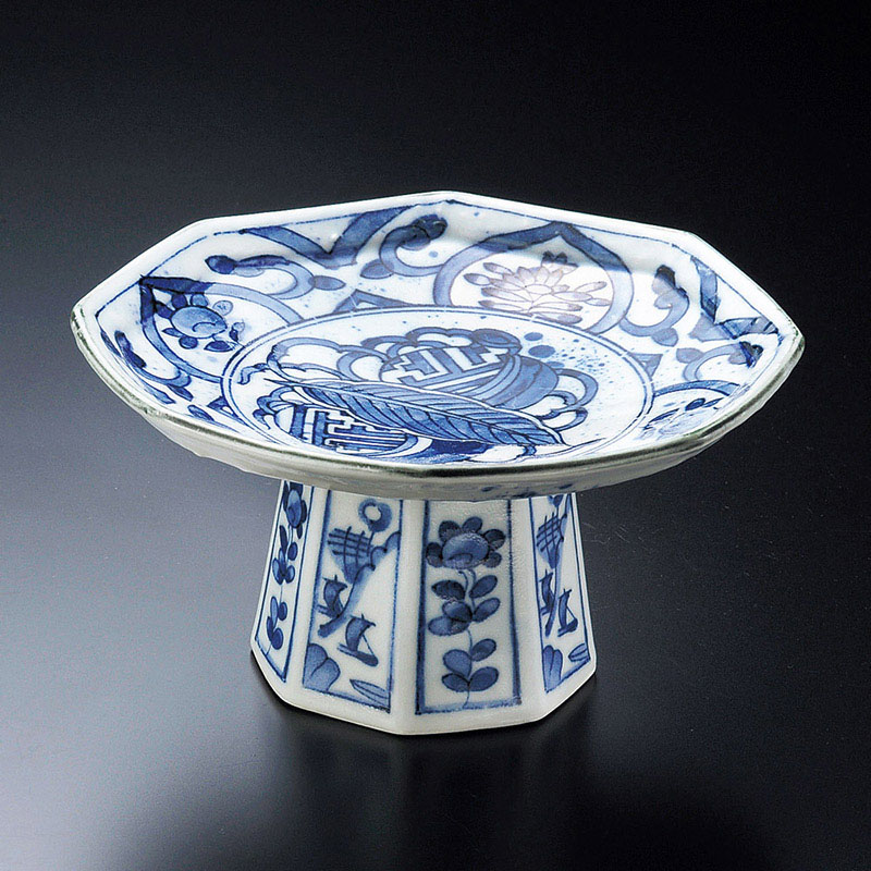 山万 06602-250 染付ふよう高台向付  1個（ご注文単位1個）【直送品】