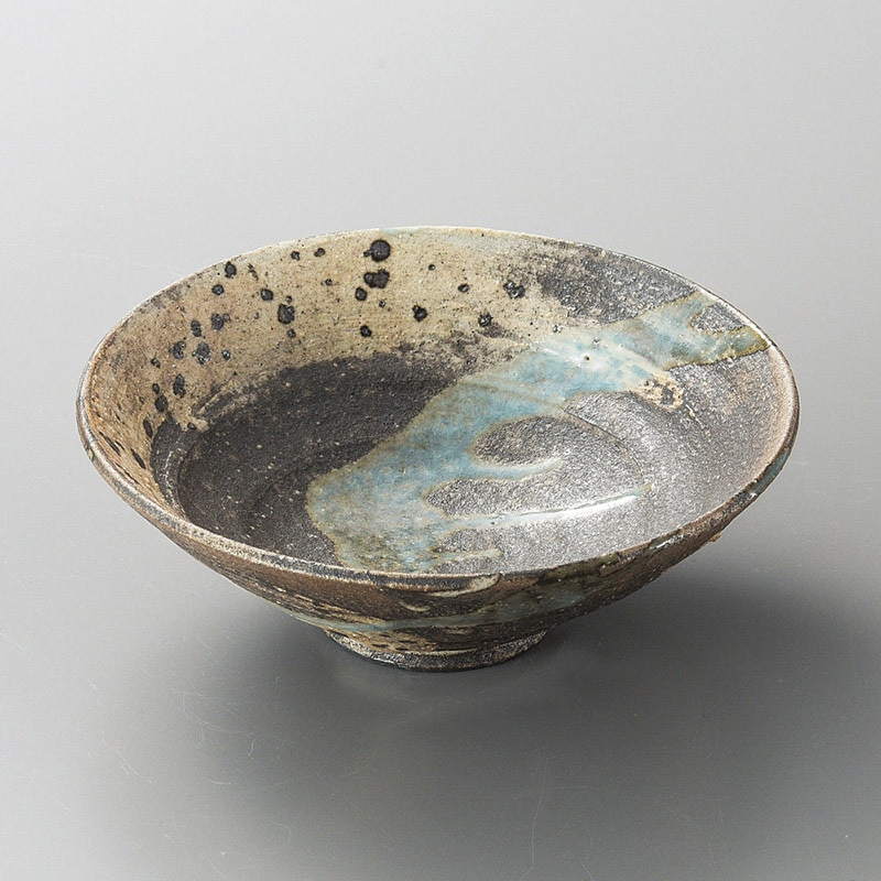 山万 06705-660 窯変刷毛目流し向付(信楽焼)  1個（ご注文単位1個）【直送品】