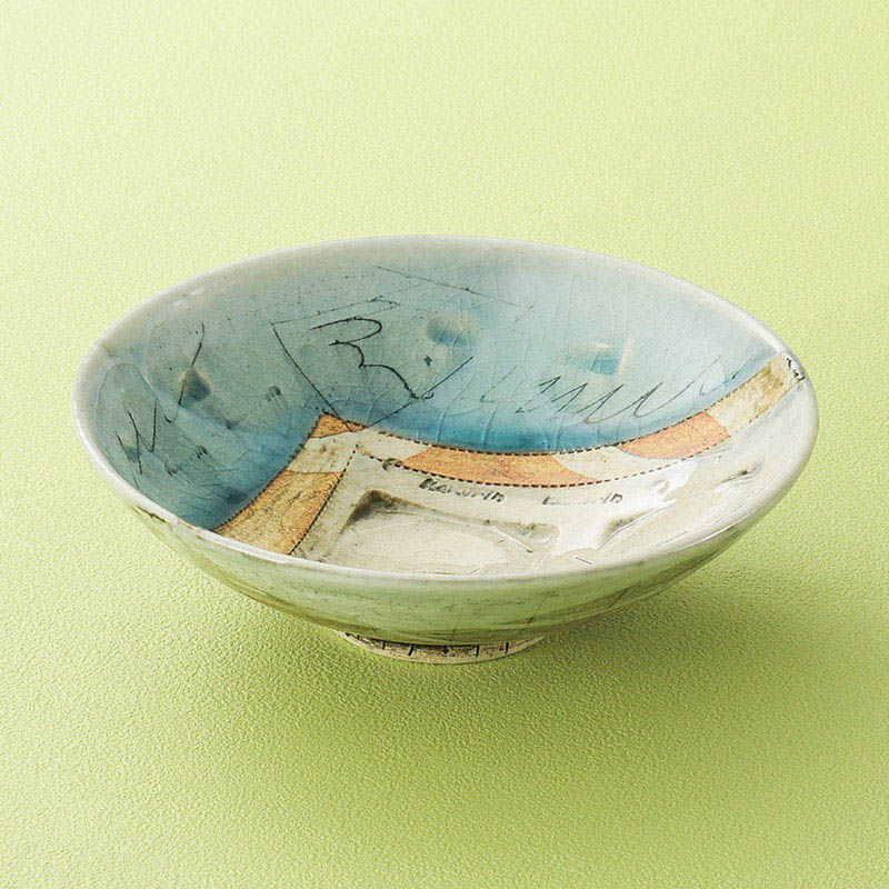 山万 06610-570 トルコピカソ5寸平鉢  1個（ご注文単位1個）【直送品】