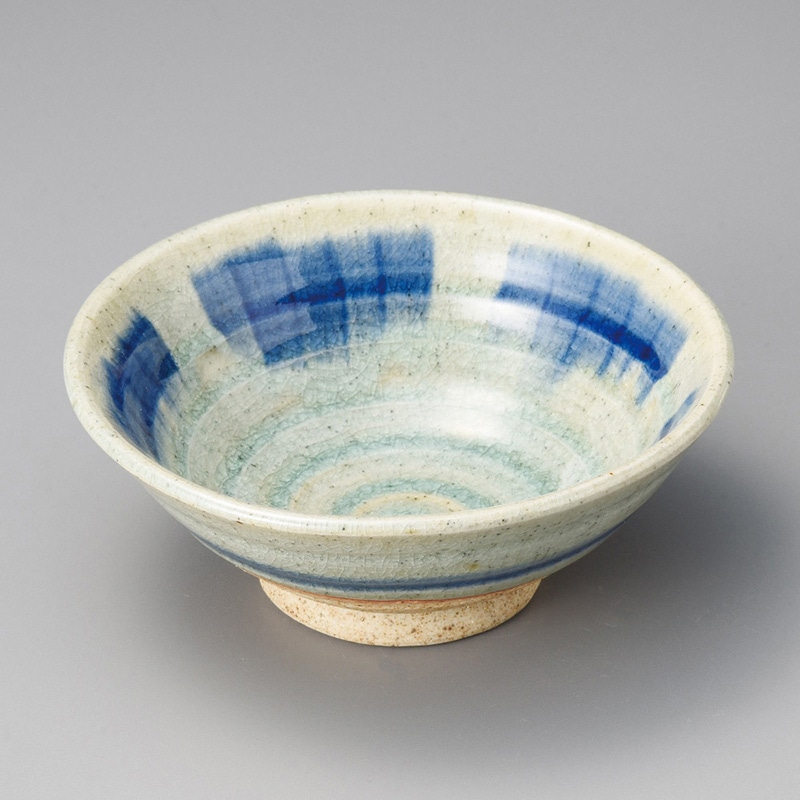 山万 06616-550 御深井ゴス刷毛5.5平鉢  1個（ご注文単位1個）【直送品】