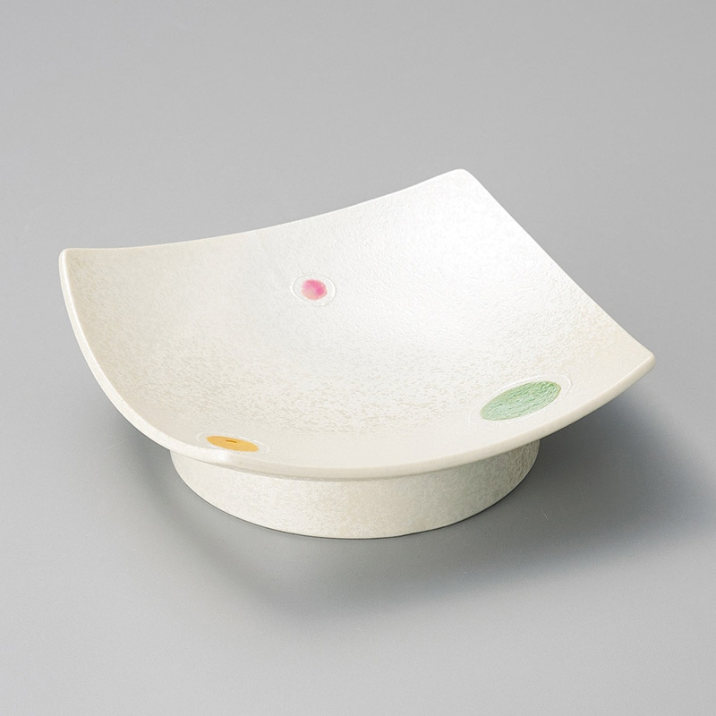 山万 06805-470 ラスター色点紋高台向付  1個（ご注文単位1個）【直送品】