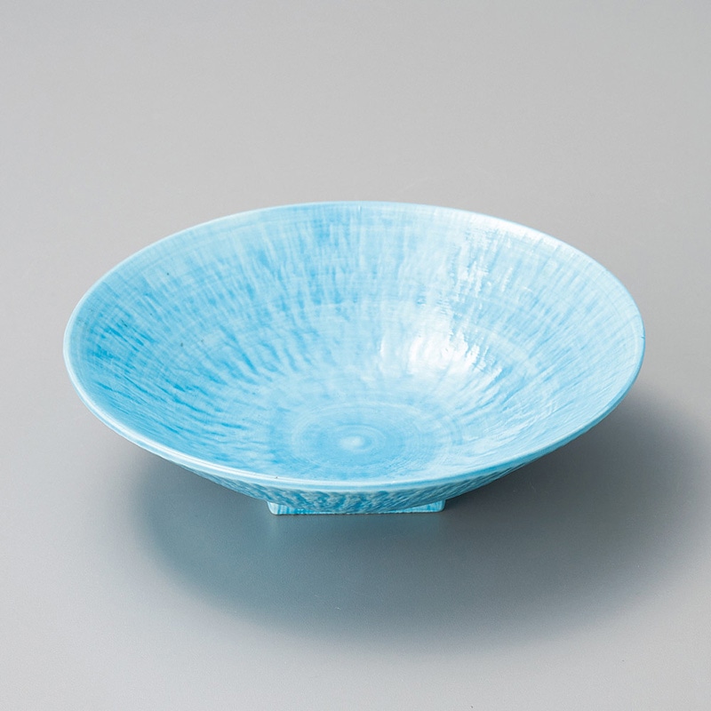 山万 06508-250 水色トチリ小丸皿  1個（ご注文単位1個）【直送品】