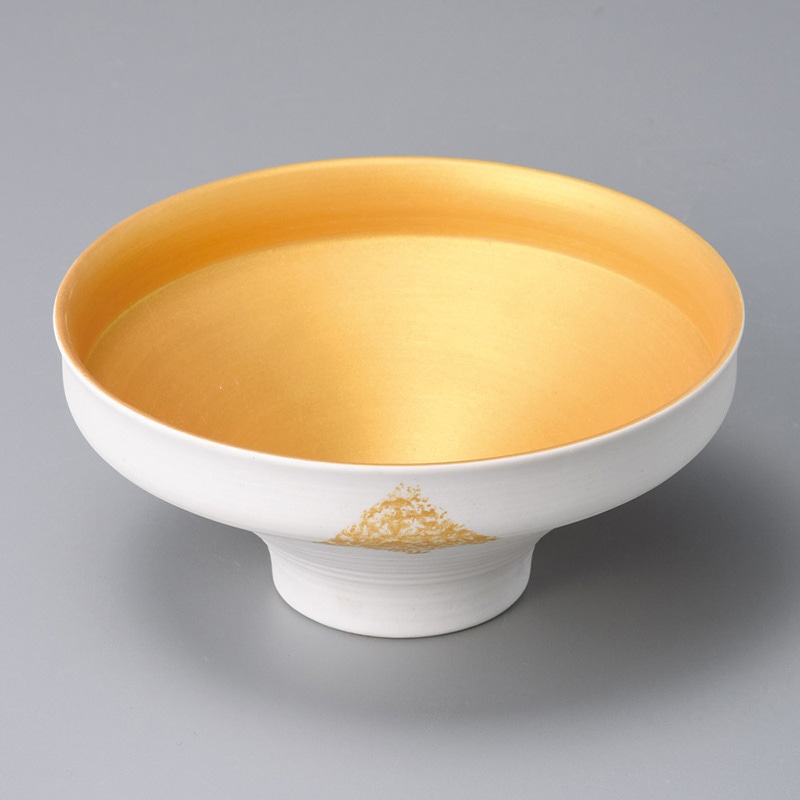 山万 07003-250 金彩格子丸向付  1個（ご注文単位1個）【直送品】