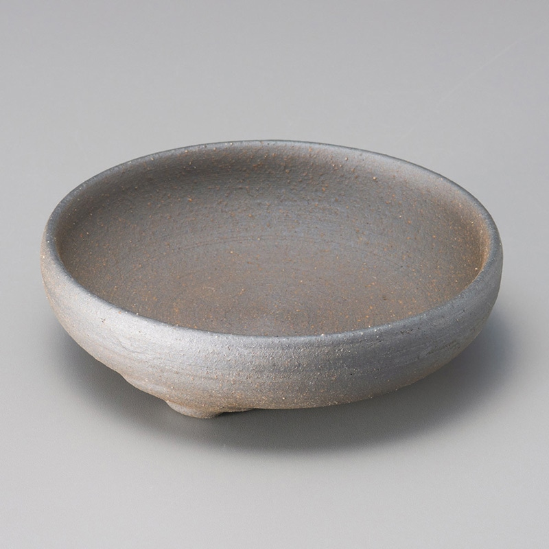 山万 07820-660 炭化4.5足付中鉢  1個（ご注文単位1個）【直送品】