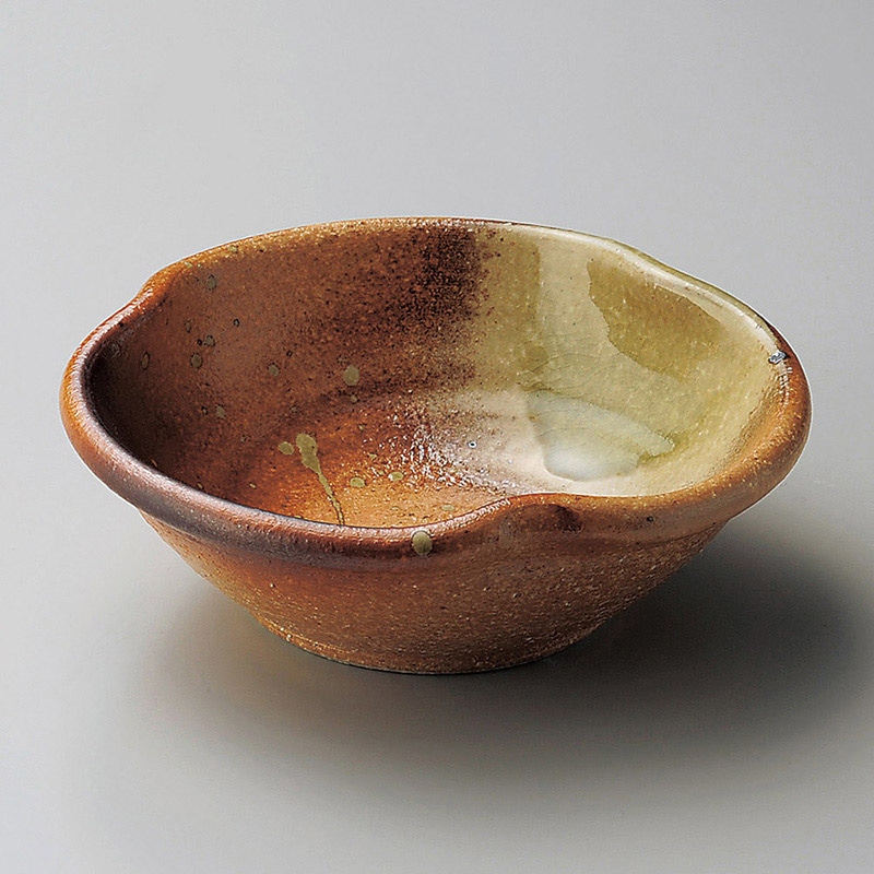 山万 07220-660 古信楽5.3変形鉢(信楽焼)  1個（ご注文単位1個）【直送品】