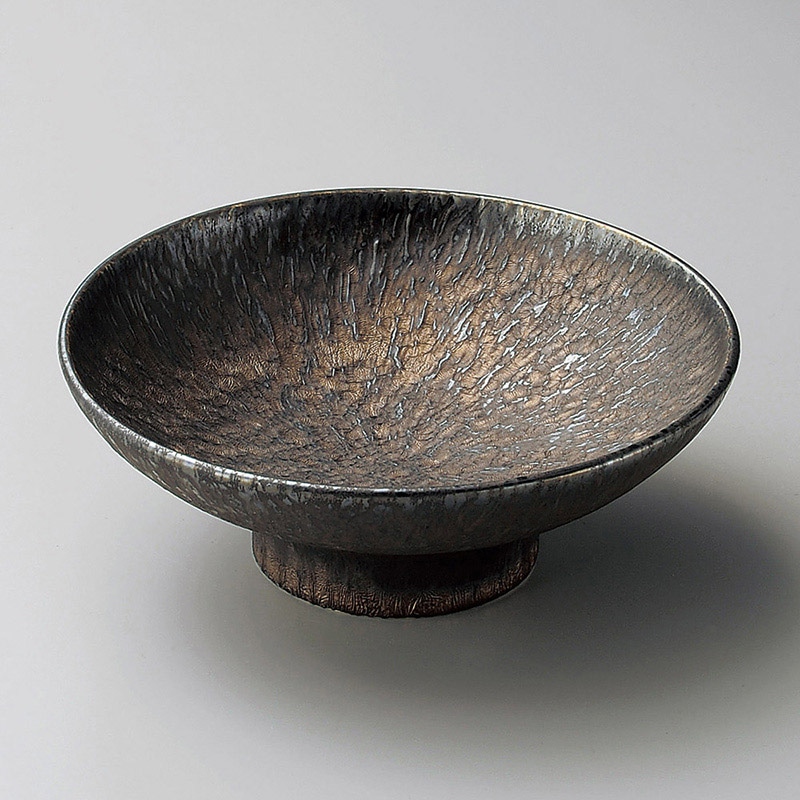 山万 07110-140 金結晶とちり高台向付  1個（ご注文単位1個）【直送品】