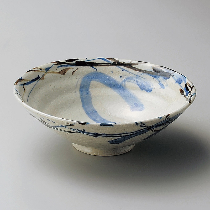 山万 07318-570 トビ青釉浅鉢(大)  1個（ご注文単位1個）【直送品】