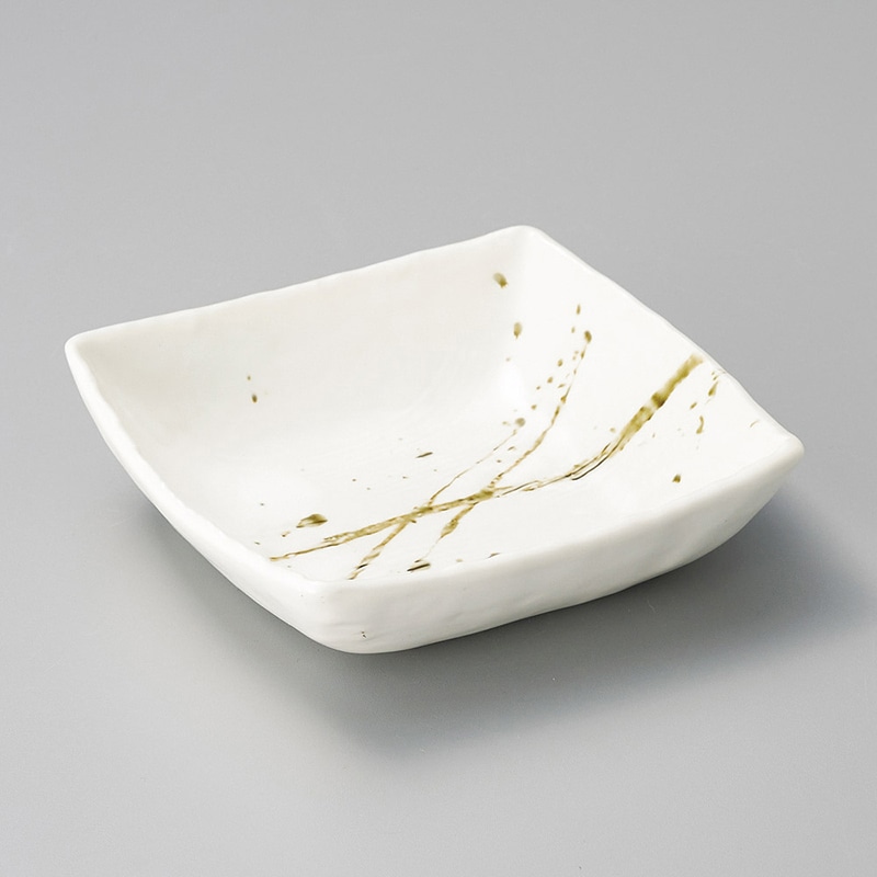 山万 07714-230 筆流し白角中鉢  1個（ご注文単位1個）【直送品】