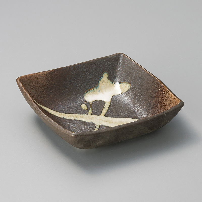 山万 07713-230 なまこ流し角中鉢  1個（ご注文単位1個）【直送品】