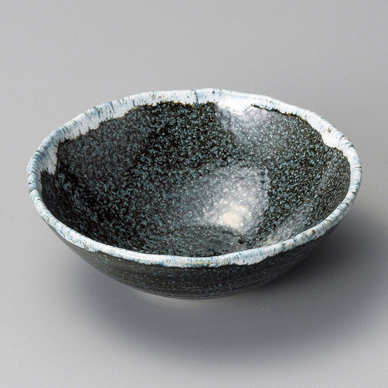 山万 07606-550 青唐津丸盛鉢中  1個（ご注文単位1個）【直送品】