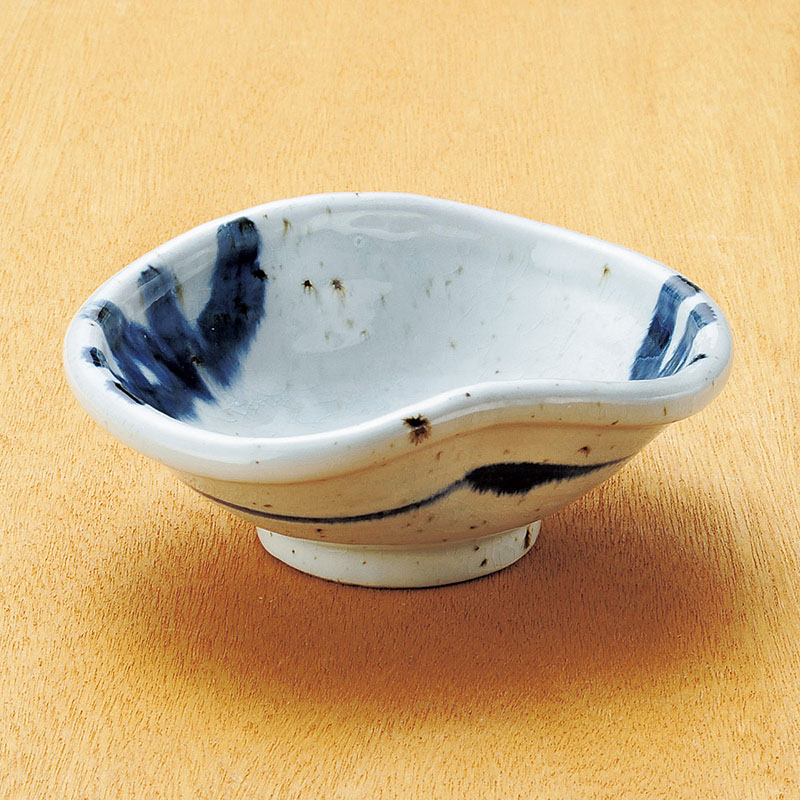 山万 07703-190 かいらぎ呉須流しなぶり小鉢  1個（ご注文単位1個）【直送品】