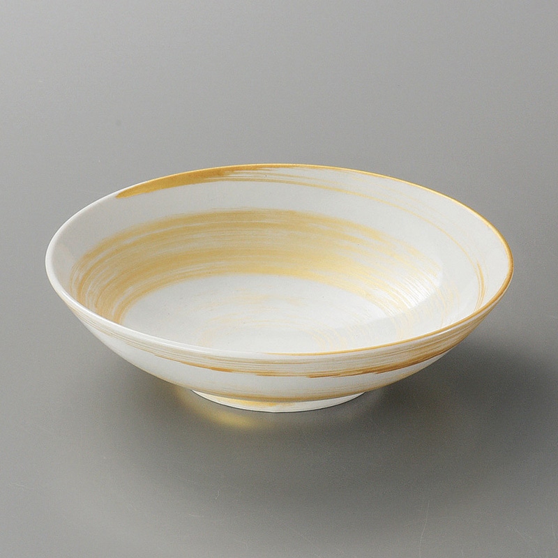 山万 07421-450 金刷毛目丸刺身鉢  1個（ご注文単位1個）【直送品】